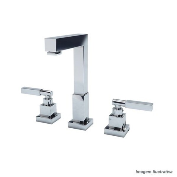 Misturador Fani De Lavatório Para Mesa Versata Clássica - Cro