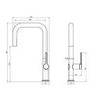Misturador G Monocomando Extensível Doha