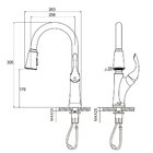 Misturador G Monocomando Extensível Rose Gold Nias Filtro