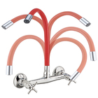 Misturador Gourmet De Parede Torneira Cozinha Flexível Preta