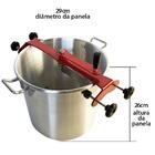 Misturador Manual Manivela Panela Misturela Até 21 Litros Par
