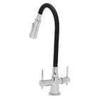 Misturador Monobloco Cozinha Ducha 2 Jatos Preto Mesa