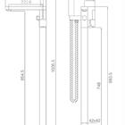 Misturador Monocomando Banheira De Piso Lux Cromado