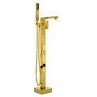 Misturador Monocomando Banheira De Piso Lux Dourado Gold