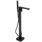 Misturador Monocomando Banheira De Piso Lux Preto Fosco