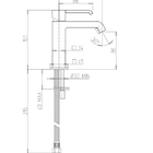 Misturador Monocomando Banheiro Dax Slim Golden Fosco Paini