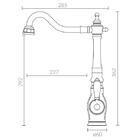 Misturador Monocomando - Bica Alta -  Acabamento Preto E Rose