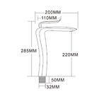 Misturador Monocomando Bica Alta Dourado Gold Nias Mistnias