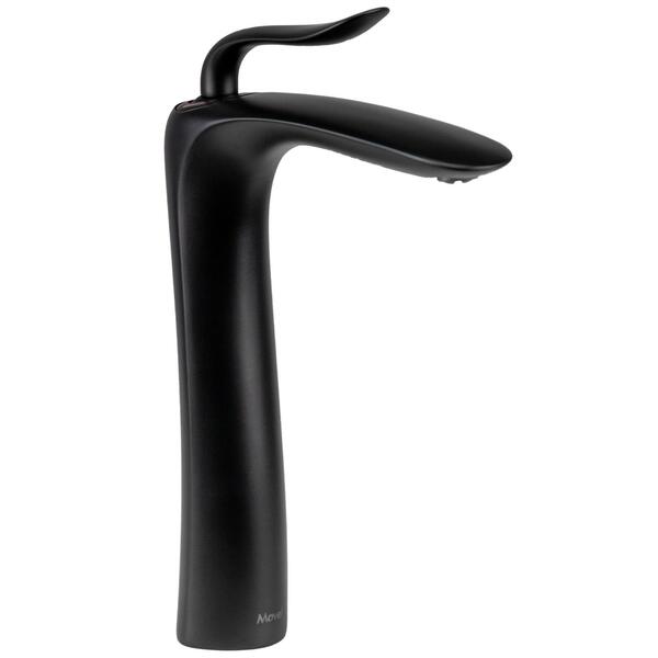 Misturador Monocomando Bica Alta Preto Fosco Nias Mistnias