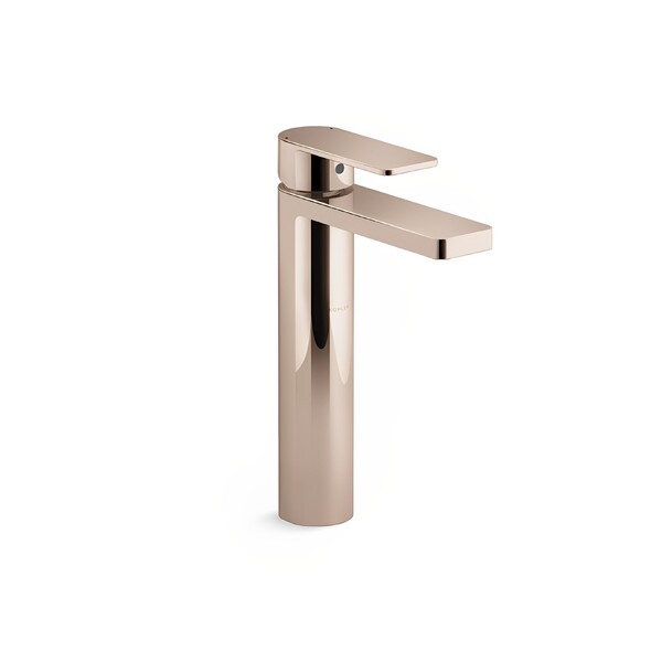 Misturador Monocomando de Mesa para Lavatório Bica Alta Rose Gold Parallel Kohler