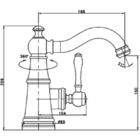Misturador Monocomando Bica Baixa Crystal Gold Dourado Mist20