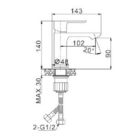 Misturador Monocomando Bica Baixa Mykonos Rose Gold - Jiwi -