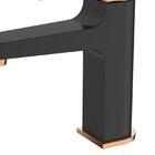 Misturador Monocomando Black Matte Volante Rose Gold Lx5406br