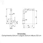 Misturador Monocomando Celite Cozinha Mesa Pratica Bica L 2 F