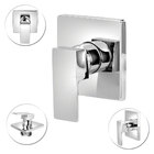 Misturador Monocomando Chuveiro Quadrado Metal 1/2' Completo