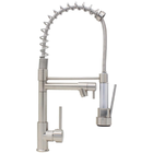 Misturador Monocomando Cozinha Gourmet Espiral 50cm Aço Escov