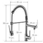 Misturador Monocomando Cozinha Gourmet Espiral 50cm Black – K