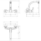 Misturador Monocomando De Parede Para Cozinha. Bica Alta - Ac
