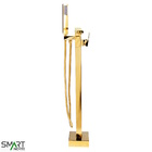 Misturador Monocomando De Piso Para Banheira Dourado