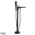 Misturador Monocomando De Piso Para Banheira Preto