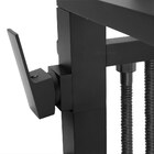 Misturador Monocomando De Piso Para Banheira Quadrado Preto