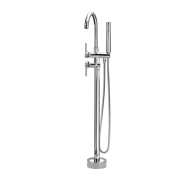 Misturador Monocomando De Piso Para Banheira Redondo Cromado