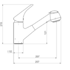 Misturador Monocomando Deca Cozinha Com Ducha Bica Móvel Prem