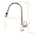 Misturador Monocomando Ducha Extraível Mesa Torneira Gourmet