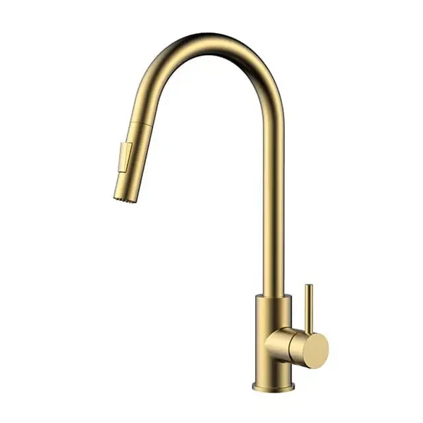 Misturador Monocomando Gold Matte Cozinha Gourmet Extensiva C