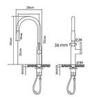 Misturador Monocomando Gourmet 06 Extensível Aço Escovado