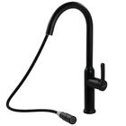 Misturador Monocomando Gourmet 06 Extensível Preto Fosco