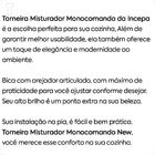 Misturador Monocomando Incepa New Cozinha Mesa Bica Alta Crom