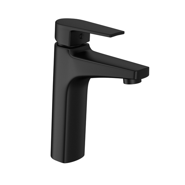 Misturador Monocomando Lavatório de Mesa Bica Média Level Black Matte Deca
