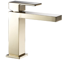 Misturador Monocomando Lavatório Quadrado Bica Baixa Gold
