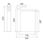 Misturador Monocomando Lorenlike 2877 B78 De Bancada Com Bica