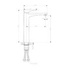 Misturador Monocomando P/lav Dax Iguaçu Bica Alta Cinza Dax-5