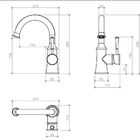 Misturador Monocomando Para Banheiro - Acabamento Cromado  -