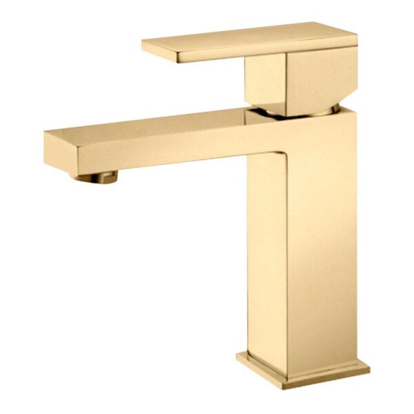 Misturador Monocomando Para Banheiro - Acabamento Dourado - R