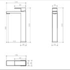 Misturador Monocomando Para Banheiro - Bica Alta - Acabamento
