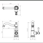 Misturador Monocomando Para Banheiro Com Cristal Swarovski -