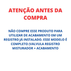 Misturador Monocomando Para Chuveiro Ducha Quadrado Dourado