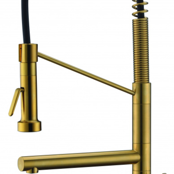 Misturador Monocomando Para Cozinha - Acabamento Dourado Esco