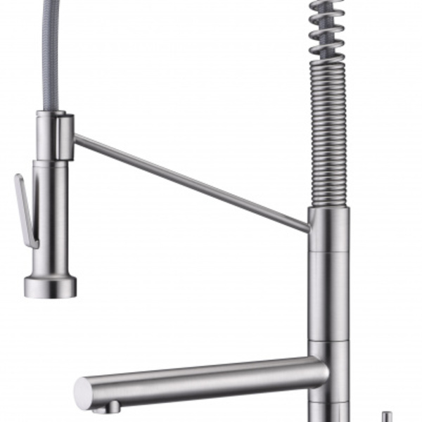 Misturador Monocomando Para Cozinha - Acabamento Em Aço Escov