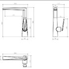 Misturador Monocomando Para Cozinha - Acabamento Preto E Dour