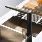 Misturador Monocomando Para Cozinha - Acabamento Preto E Dour