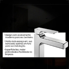 Misturador Monocomando Para Lavatório De Mesa Bica Alta Edge