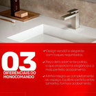 Misturador Monocomando Para Lavatório De Mesa Edge Cromado -