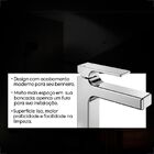 Misturador Monocomando Para Lavatório De Mesa Edge Cromado -