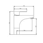 Misturador Monocomando Para Lavatório Mesa - Bica Média - Led
