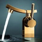 Misturador Monocomando Torneira Banheiro Lavabo Melody Dourad